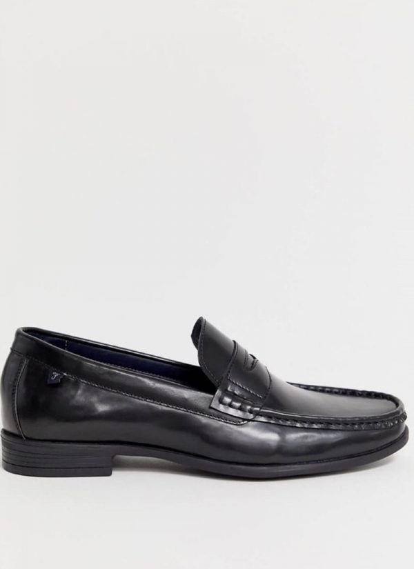 Mocassins en cuir- Noir – Image 3